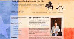 Desktop Screenshot of johnnixlawoffice.com